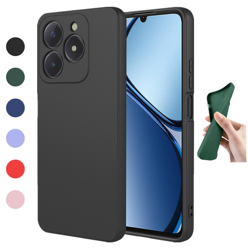 Realme Note 50 - Elastyczne etui z płynnego silikonu dla